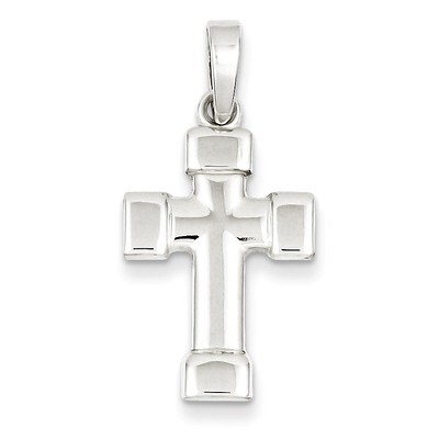 Cross Pendant Sterling Silver Polished QC7238, MPN: QC7238, 883957570075