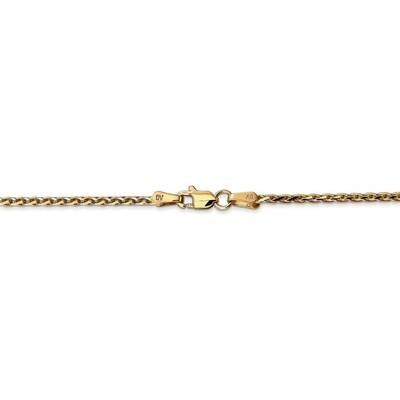 22 Inch 1.9mm Round Diamond-cut Wheat Chain 14k Yellow Gold PEN277-22, MPN: PEN277-22, 883957872674