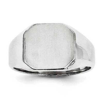 Signet Ring 14k White Gold RS620, MPN: RS620, 191101560880