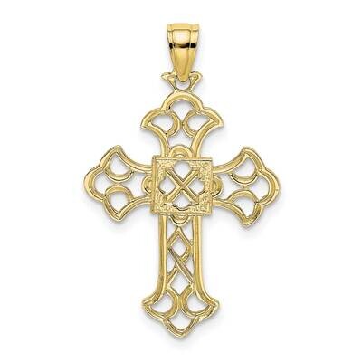 Delicate Cut-Out Cross Charm 10k Gold 10K8394, MPN: 10K8394,