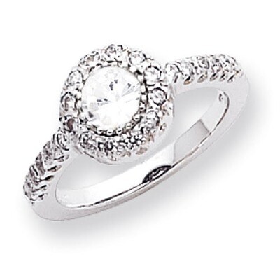 5mm Cubic Zirconia Diamond Ring 14k white Gold X9641CZ/A, MPN: X9641CZ/A, 883957371900