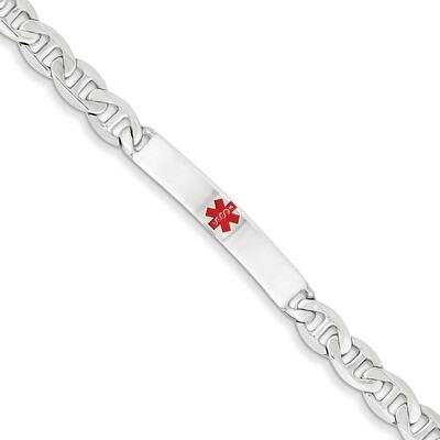 7.5 Inch Medical Anchor Link ID Bracelet Sterling Silver Polished XSM161-7.5, MPN: XSM161-7.5, 1911…