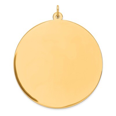 Engravable Round Polished Disc Charm Sterling Silver Gold-plated QM377G/27, MPN: QM377G/27, 8839572…