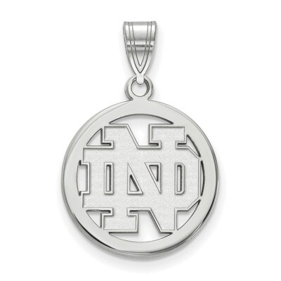 University of Notre Dame Sm Pendant in Circle Sterling Silver SS031UND, MPN: SS031UND, 191101122460