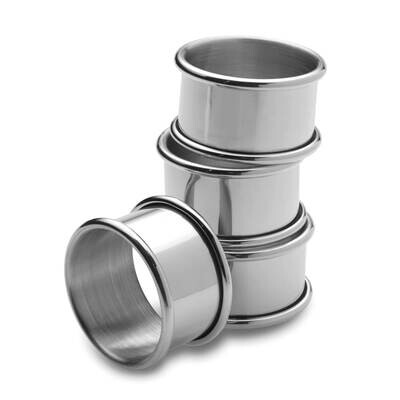 Empire Set Of 4 Polished Napkin Rings Pewter GM19810, MPN: GM19810, 781642004181