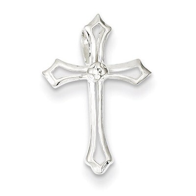 Cross Charm Sterling Silver Diamond QC7322, MPN: QC7322, 883957578521