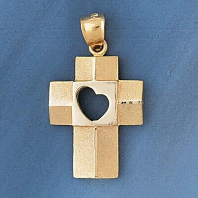 Dazzlers Jewelry Cross Pendant Necklace Charm Bracelet in Yellow, White or Rose Gold 8074, MPN: DZ-…
