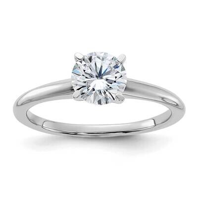 1ct. D E F Pure Light Round Moissanite Solitaire Ring 14k White Gold RM5965WR-100-5MP, MPN: RM5965W…