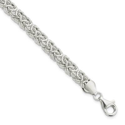 Byzantine Link Bracelet Sterling Silver Polished QG5963-7.5, MPN: QG5963-7.5, 191101781285