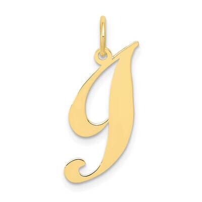 Fancy Script Initial I Charm 10k Gold Small 10YC650I, MPN: 10YC650I,