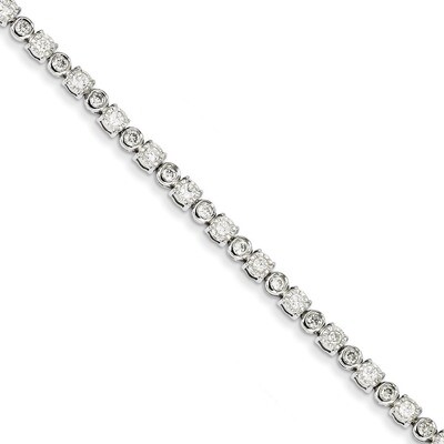 Diamond Bracelet 14k White Gold Y10833A, MPN: Y10833A, 883957424552