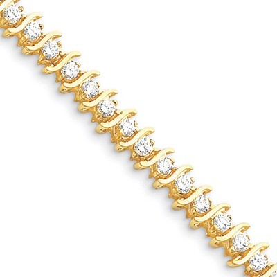 Diamond tennis bracelet 14k Gold X706AA, MPN: X706AA, 883957077734