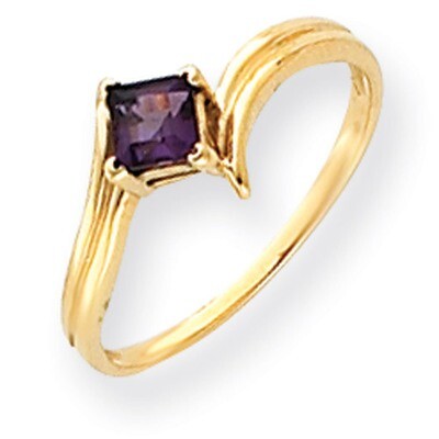 4mm Princess Cut Amethyst ring 14k Gold Y4781AM, MPN: Y4781AM, 883957663098
