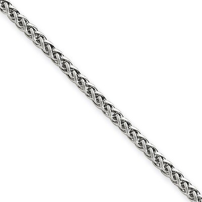 2mm Wheat Chain 24 Inch 14k White Gold BC126-24, MPN: BC126-24, 886774403748