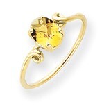 Citrine Ring 14k Gold 7x5mm Oval Y4663CI, MPN: Y4663CI, 883957562490