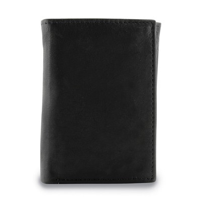 Black Leather Tri-fold Wallet GM17782, MPN: GM17782, 892925156890