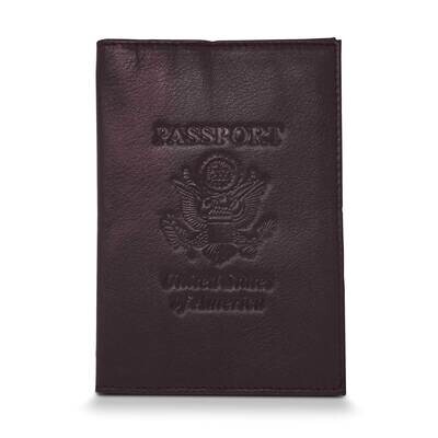 Brown Genuine Cowhide Leather Rfid Blocking Passport Wallet GM22563, MPN: GM22563, 788089148683