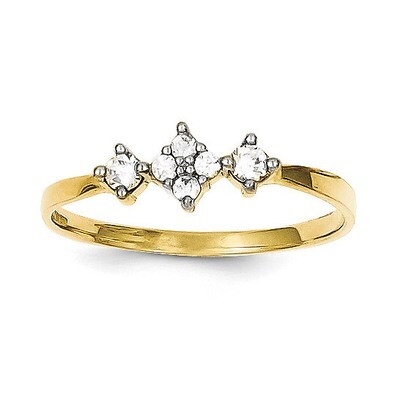 Ring 10k Gold Synthetic Diamond 10C1178, MPN: 10C1178, 886774020419