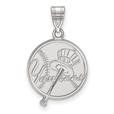 New York Yankees Large Pendant 10k White Gold 1W058YAN, MPN: 1W058YAN, 886774791098