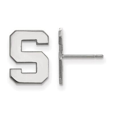 Michigan State University Small Post Earring 10k White Gold 1W009MIS, MPN: 1W009MIS, 886774777627