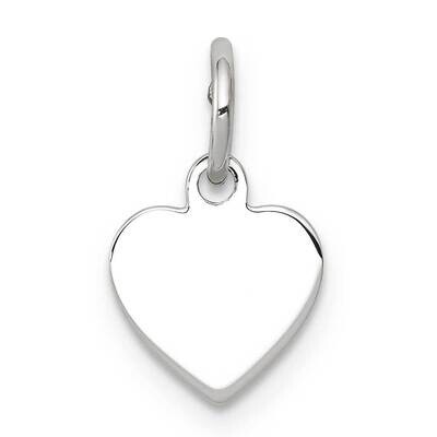 RG Plated Engraveable Heart Polished Front/Satin Back Disc Sterling Silver QM388, MPN: QM388, 88677…