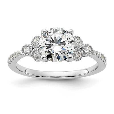 Si1/Si2, G H I, Semi-Mount Engagement Ring 14k White Gold Lab Grown Diamond RM7815E-150-WLG, MPN: R…