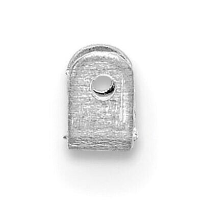Earring Replacement Hoop Catch Component 14k White Gold WG2733, MPN: WG2733,