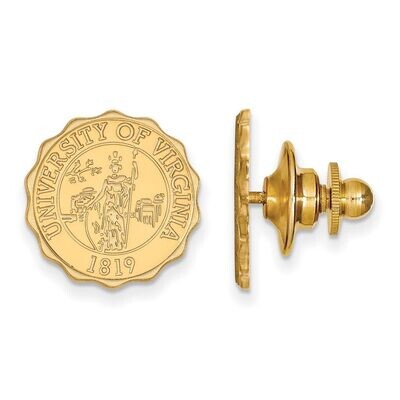 University of Virginia Crest Lapel Pin Gold-plated Silver GP068UVA, MPN: GP068UVA, 886774953267