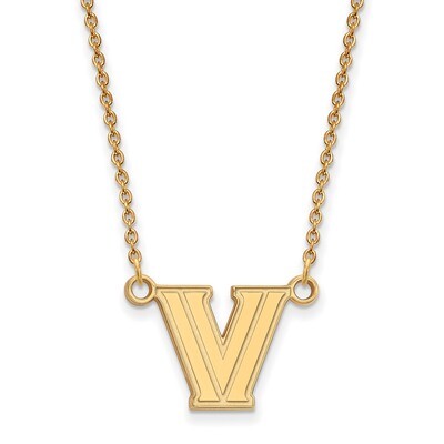 Villanova University Small Pendant with Necklace Gold-plated Sterling Silver GP008VIL-18, MPN: GP00…