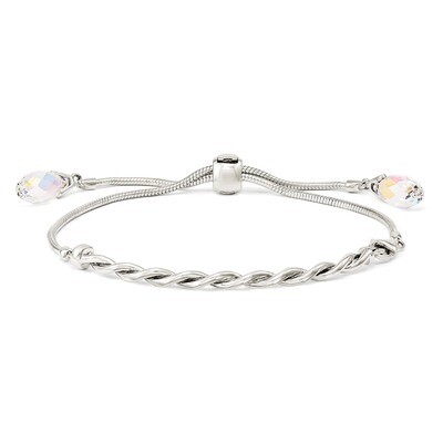 Swarovski Crystal Tassel Adjustable Bracelet Sterling Silver QG3639, MPN: QG3639, 886774613208