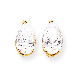 9x6mm Pear CZ Diamond Earrings 14k Gold XE82CZ Diamond, MPN: XE82CZ, 883957103884