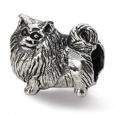 Pomeranian Bead - Sterling Silver QRS1271, MPN: QRS1271, 883957302348