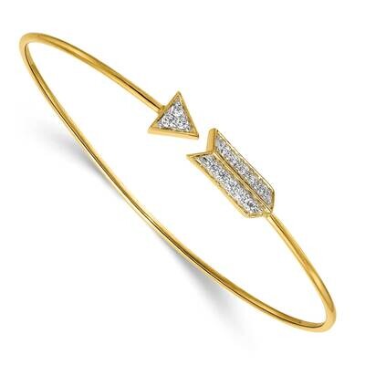 Arrow Flexible Bangle 14k Gold Diamond BM3708-035-YA, MPN: BM3708-035-YA, 883957251998