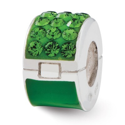 Refletions Green Swarovski Elements Bead - Sterling Silver QRS2425, MPN: QRS2425, 883957483108