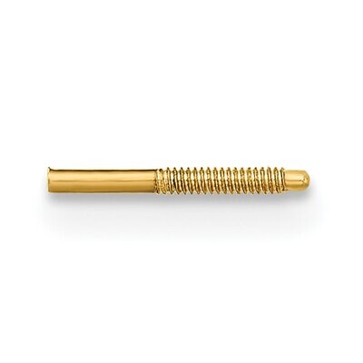 Threaded Earring Post 14k Yellow Gold YG2676, MPN: YG2676,