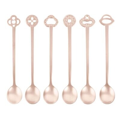 Sambonet Party Fashion Set 6 Party Spoons 52649P02, MPN: 52649P02,