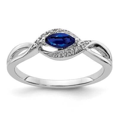 Sapphire Ring 14k White Gold Diamond RM5755-SA-004-WA, MPN: RM5755-SA-004-WA, 883957425290