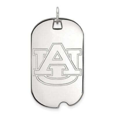 Auburn University Large Dog Tag 14k White Gold 4W028AU, MPN: 4W028AU, 886774845456