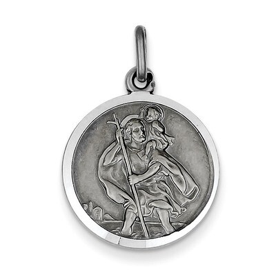 Saint Christopher Medal Sterling Silver QC3539, MPN: QC3539, 886774108216