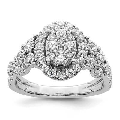Si1/Si2, G H I, Cluster Ring 14k Gold Lab Grown Diamond RM8831E-104-WLG, MPN: RM8831E-104-WLG, 8839…