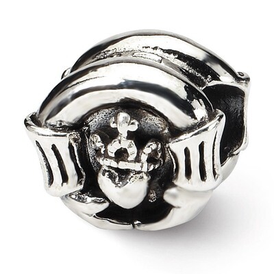 Claddagh Bead - Sterling Silver QRS1259, MPN: QRS1259, 883957277776