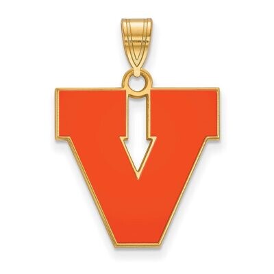 University of Virginia Large Enamel Pendant Gold-plated Silver GP059UVA, MPN: GP059UVA, 886774950594