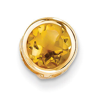 7mm Citrine bezel pendant 14k Gold XP322CI, MPN: XP322CI, 883957232102