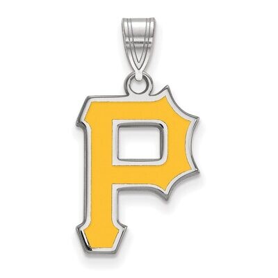 Pittsburgh Pirates Large Enamel Pendant Sterling Silver SS010PIR, MPN: SS010PIR, 886774626079