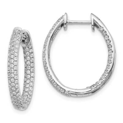 In-Out Hinged Hoop Earrings 14k White Gold Diamond EM5437-125-WA, MPN: EM5437-125-WA, 883957414270