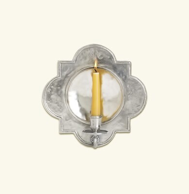 Match Pewter Quatrafoil Wall Sconce a348.5, MPN: a348.5,