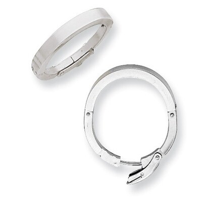 3mm Finger Fit Widetop Adjustable Shank 14k White Gold WGSH134A, MPN: WGSH134A, 191101637421