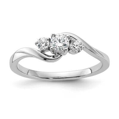 Si1/Si2, G H I, Petite Engagement Ring 14k White Gold Lab Grown Diamond RM7273E-020-WLG, MPN: RM727…