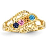 14k Yellow Gold Genuine Ring Family &amp; Mother XMR66/4GY, MPN: XMR66_4, 191101539633