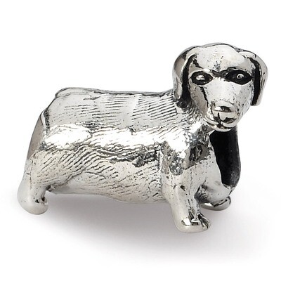 Dachshound Bead - Sterling Silver QRS1267, MPN: QRS1267, 883957302300